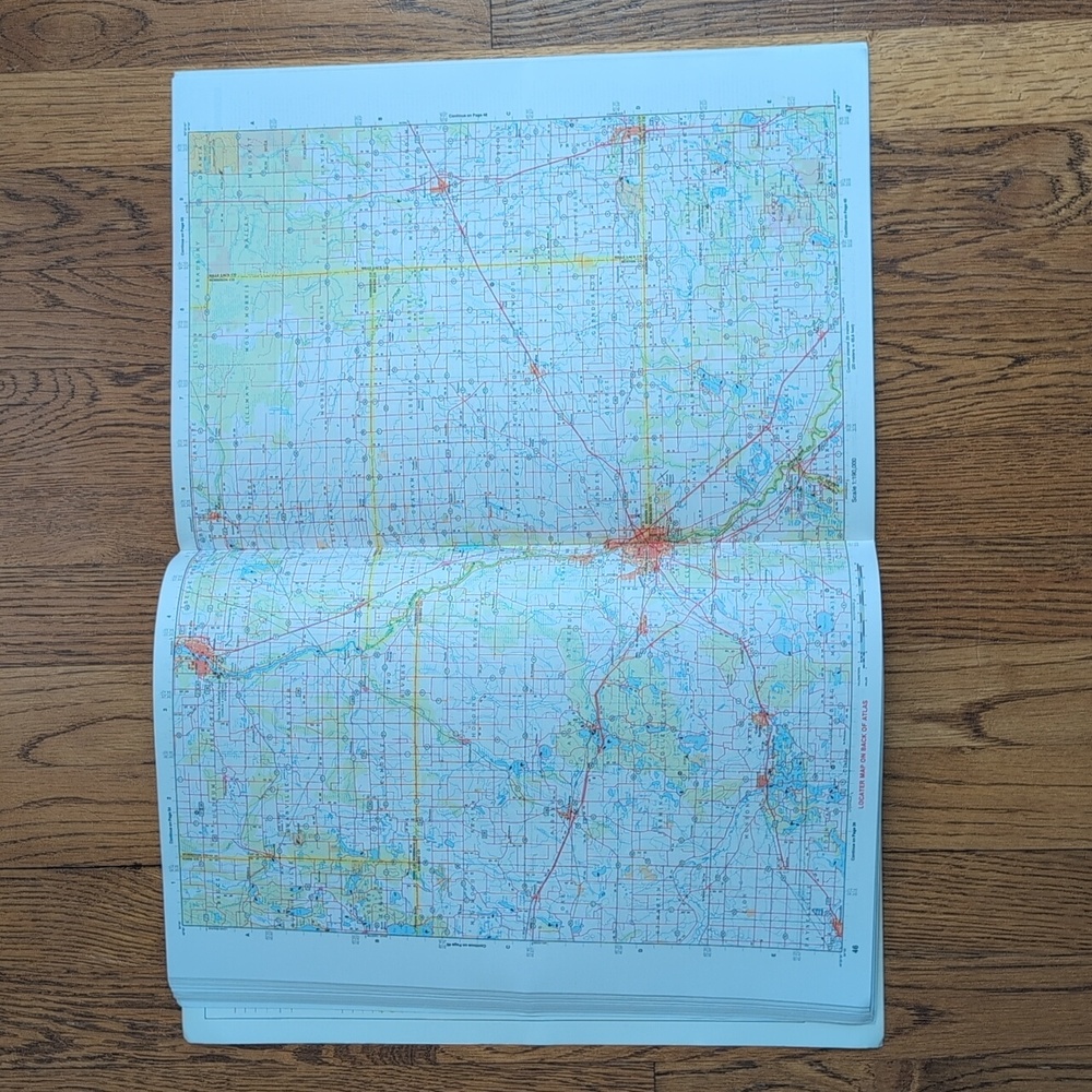 Minnesota Atlas & Gazetteer Topo Maps Of The Entire State DeLorme Map Book 1994 - Picture 13 of 16